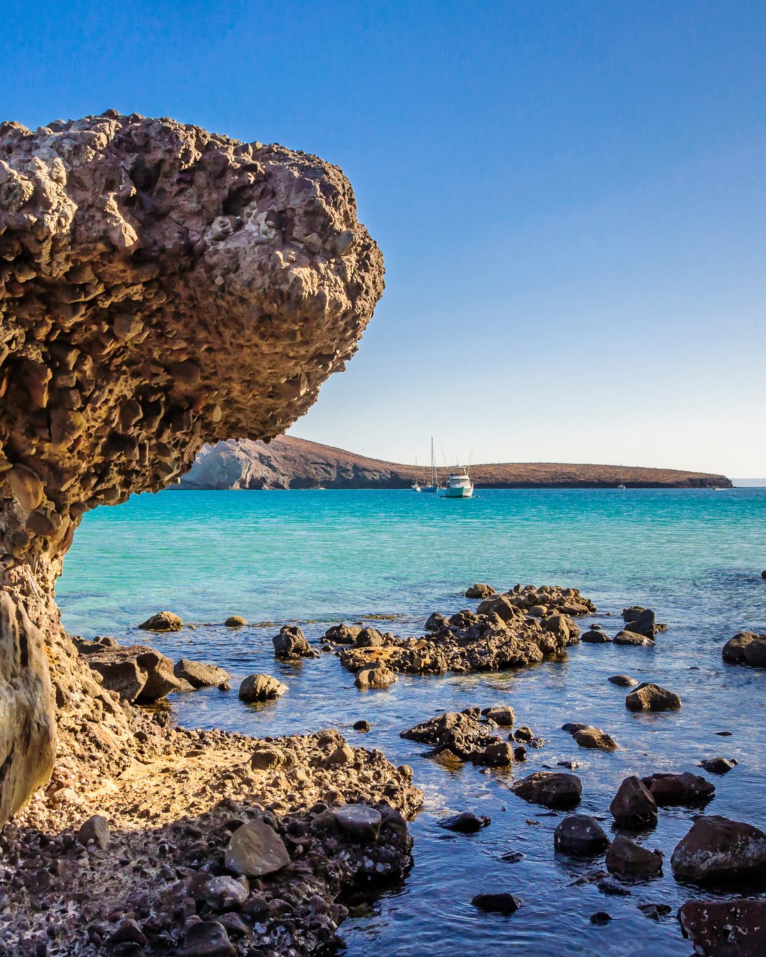 The mushroom rock at Balandra